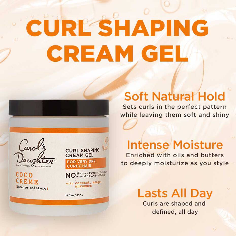 Coco Crème Curl Shaping Cream Gel with Coconut Oil - Image 3