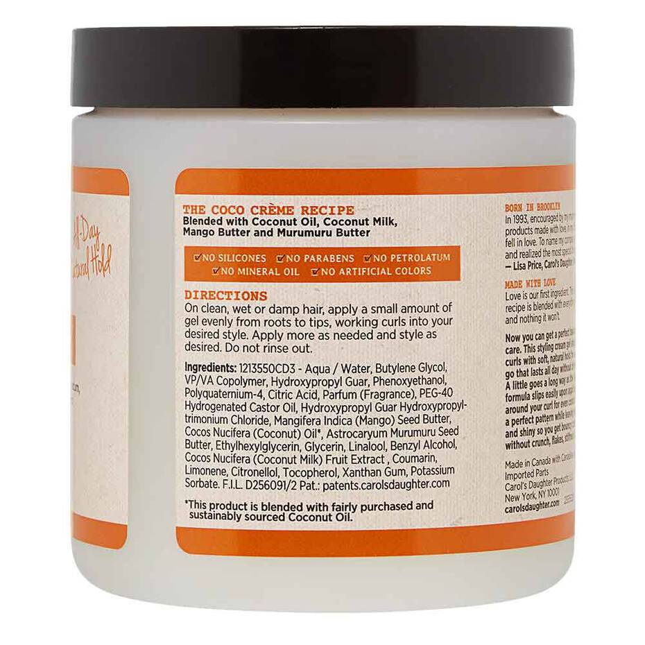 Coco Crème Curl Shaping Cream Gel with Coconut Oil - Image 5
